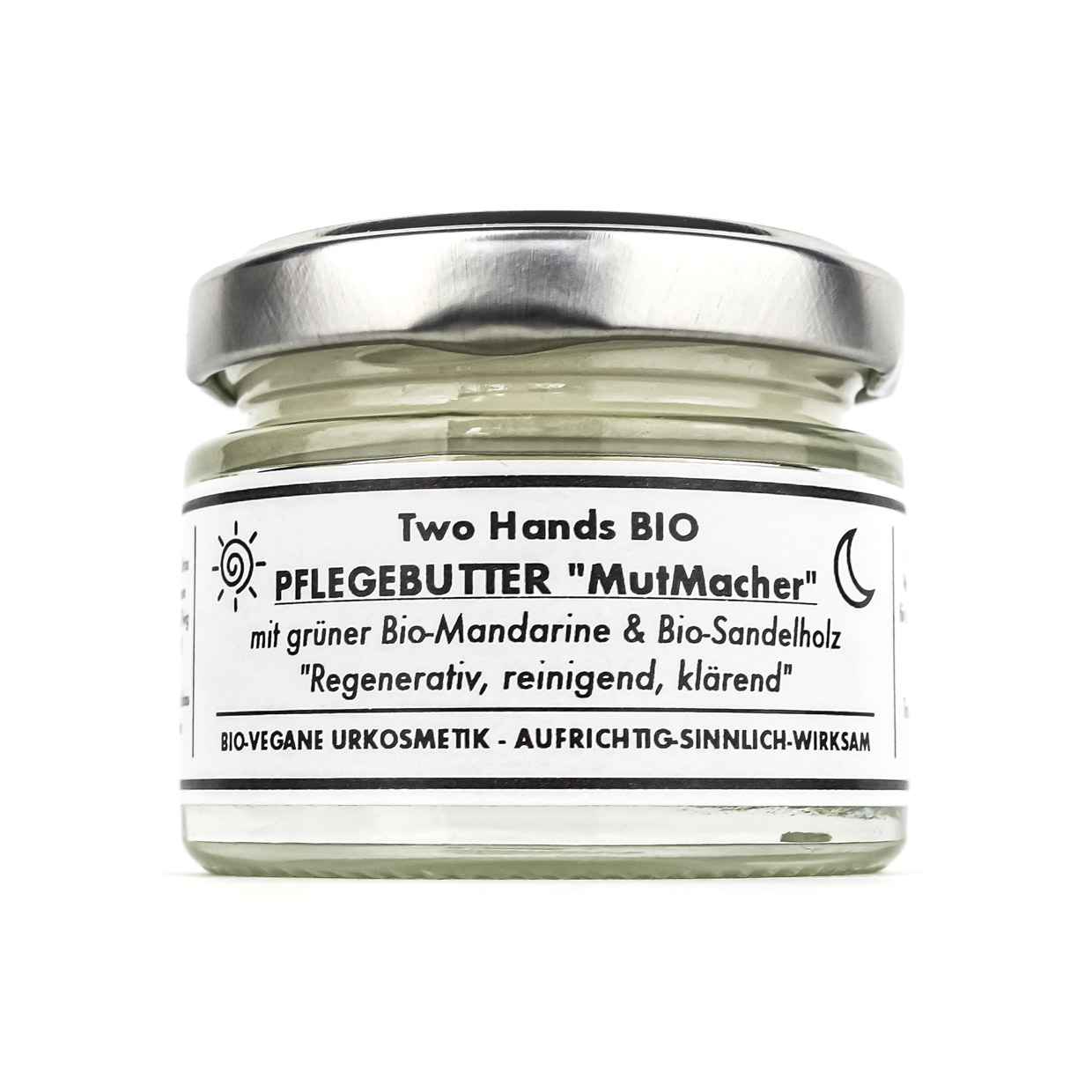 PflegeButter „MutMacher“ mit grüner Bio-Mandarine & Bio-Sandelholz - Bio Vegan