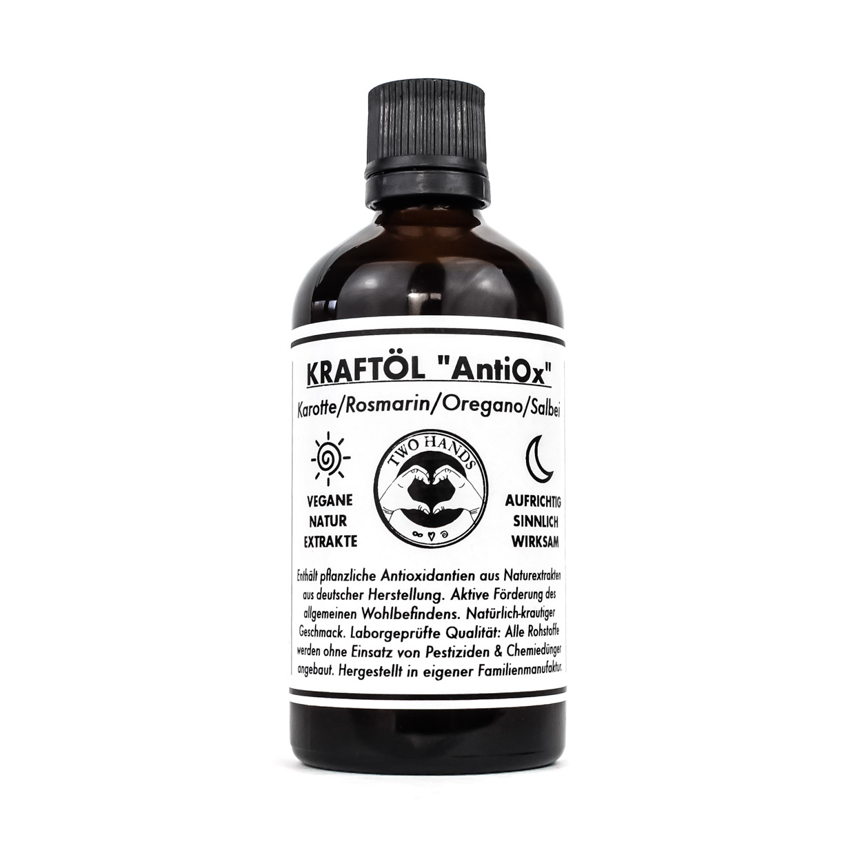 Kraftöl „AntiOx“ - Karotte / Rosmarin / Oregano / Salbei - Nahrungsergänzung aus Naturextrakten - Vegan