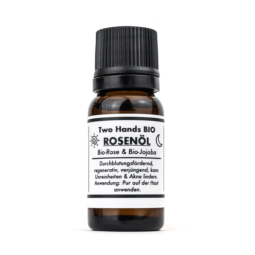 Rosenöl aus 1 % echter Bio-Rose & Bio-Jojobaöl - Bio Vegan