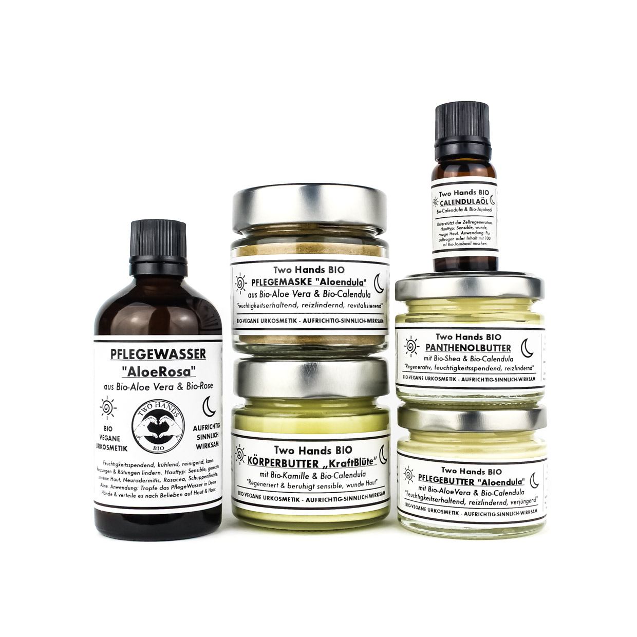 Pflegeset Neurodermitis, wunde Haut, Schuppenflechte "InDieStille" - Bio-Vegane Urkosmetik