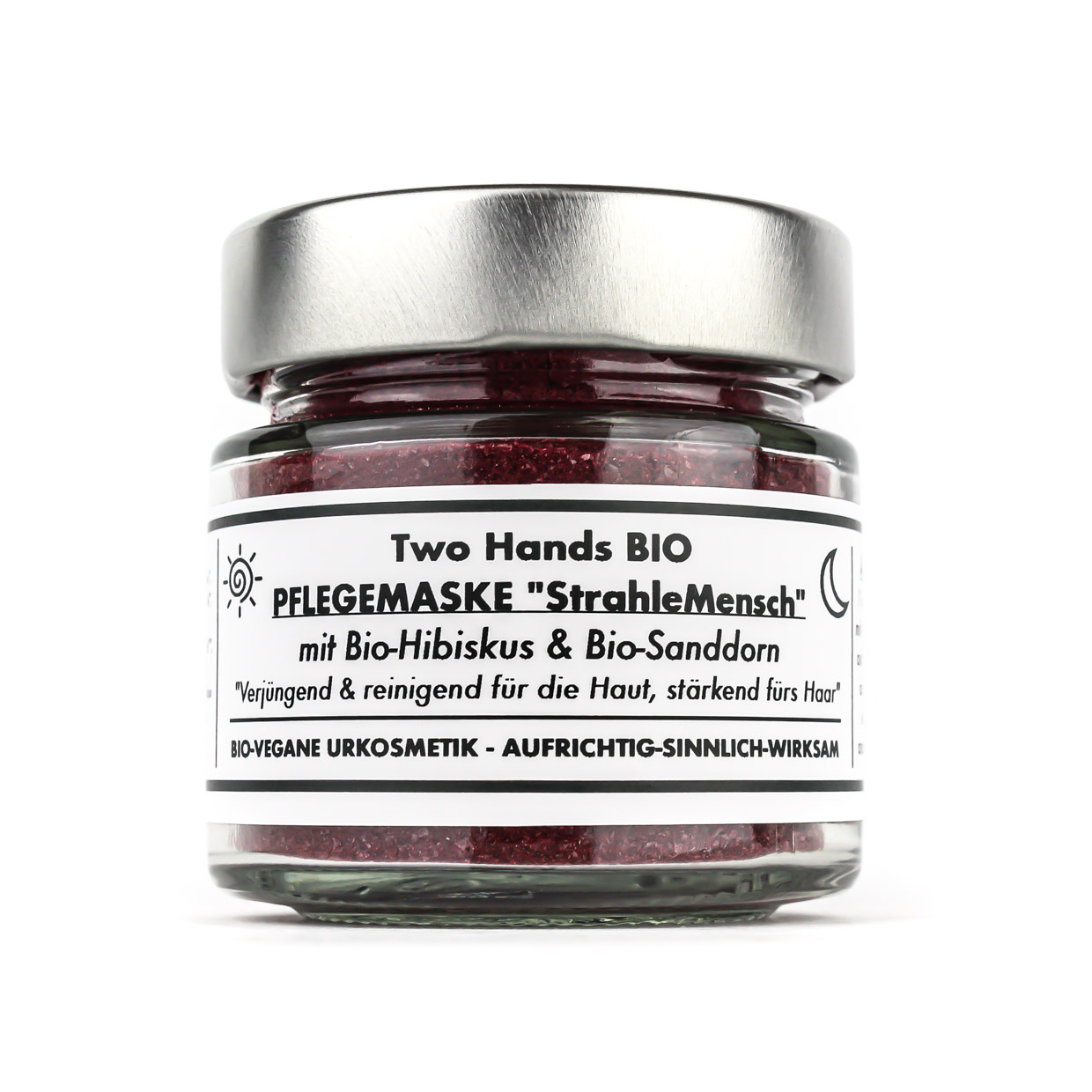 Pflegemaske „StrahleMensch“ mit Bio-Hibiskus & Bio-Sanddorn - Bio-Vegan