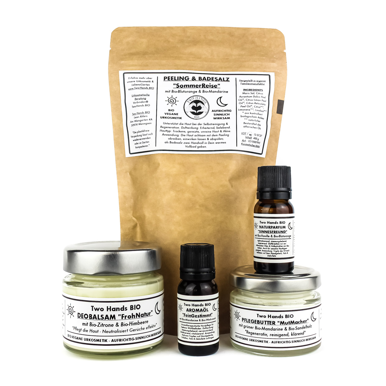 Aromatherapie-Set „Lebendigkeit“ - Bio-Vegane Urkosmetik